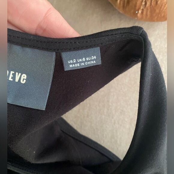 Anthropologie Maeve black sleeveless dress a. half leg size 2 - Picture 3 of 7